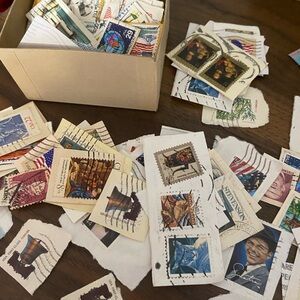 Assorted Vintage Postage Stamps Collection